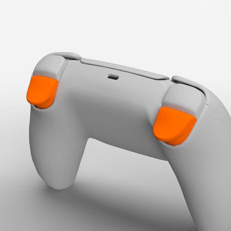 PS5 Soft Touch Triggers - Battle Beaver Customs - Soft Touch Orange