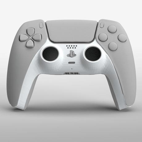 PS5 Soft Touch Trim Piece - Battle Beaver Customs - Soft Touch White