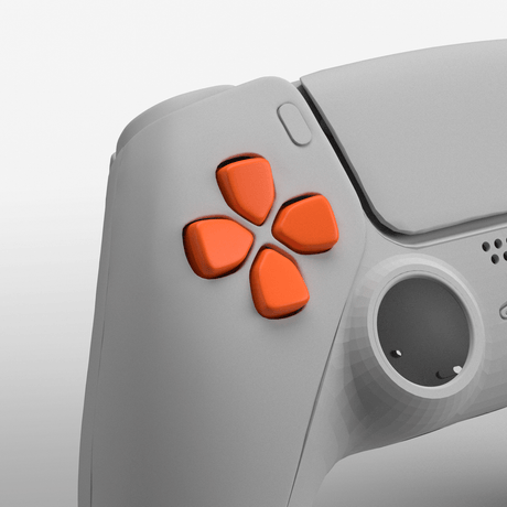 PS5 Solid D - Pad - Battle Beaver Customs - Solid Orange