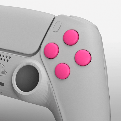 PS5 Solid Face Buttons - Battle Beaver Customs - Solid Pink