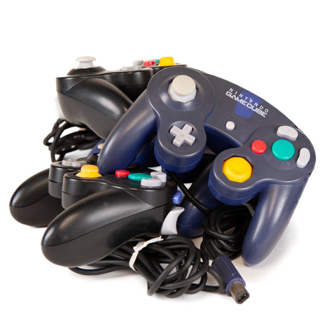 Refurbished Stock GameCube Controller "Player 2" - Battle Beaver Customs - Indigo