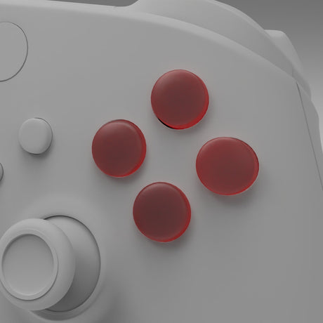 XSX Crystal ABXY - Battle Beaver Customs - Crystal Red