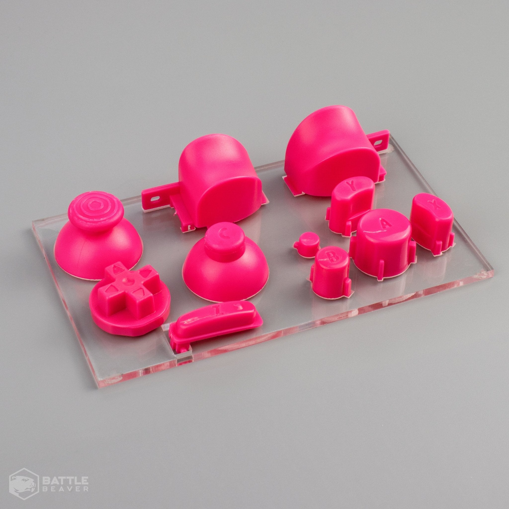 3rd Party Gamecube Parts Kit - Battle Beaver Customs - Pink