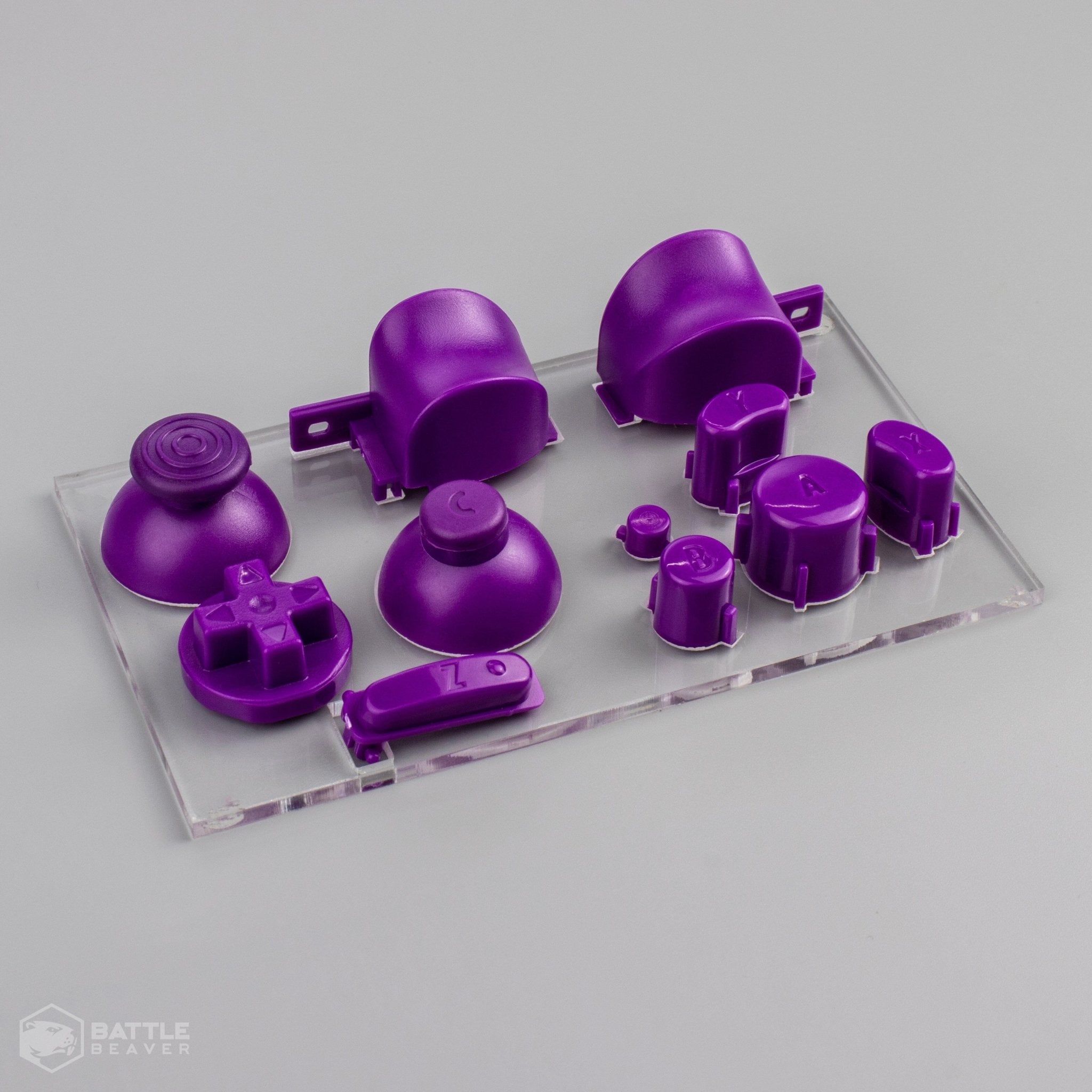 3rd Party Gamecube Parts Kit - Battle Beaver Customs - Purple