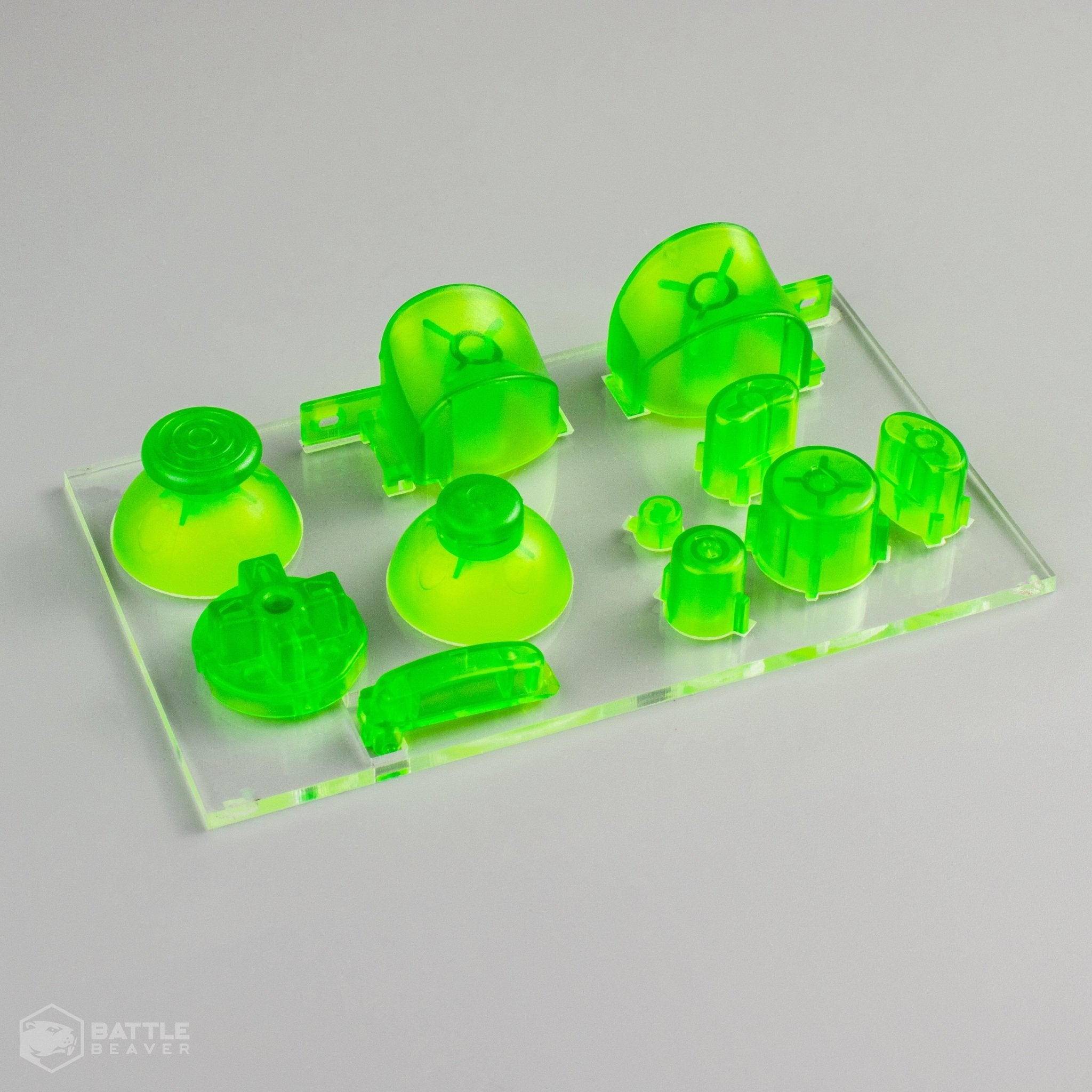3rd Party Gamecube Parts Kit - Battle Beaver Customs - Crystal Green
