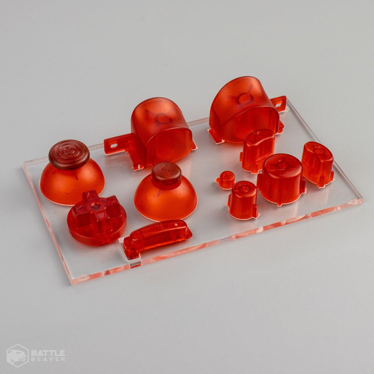 3rd Party Gamecube Parts Kit - Battle Beaver Customs - Crystal Red