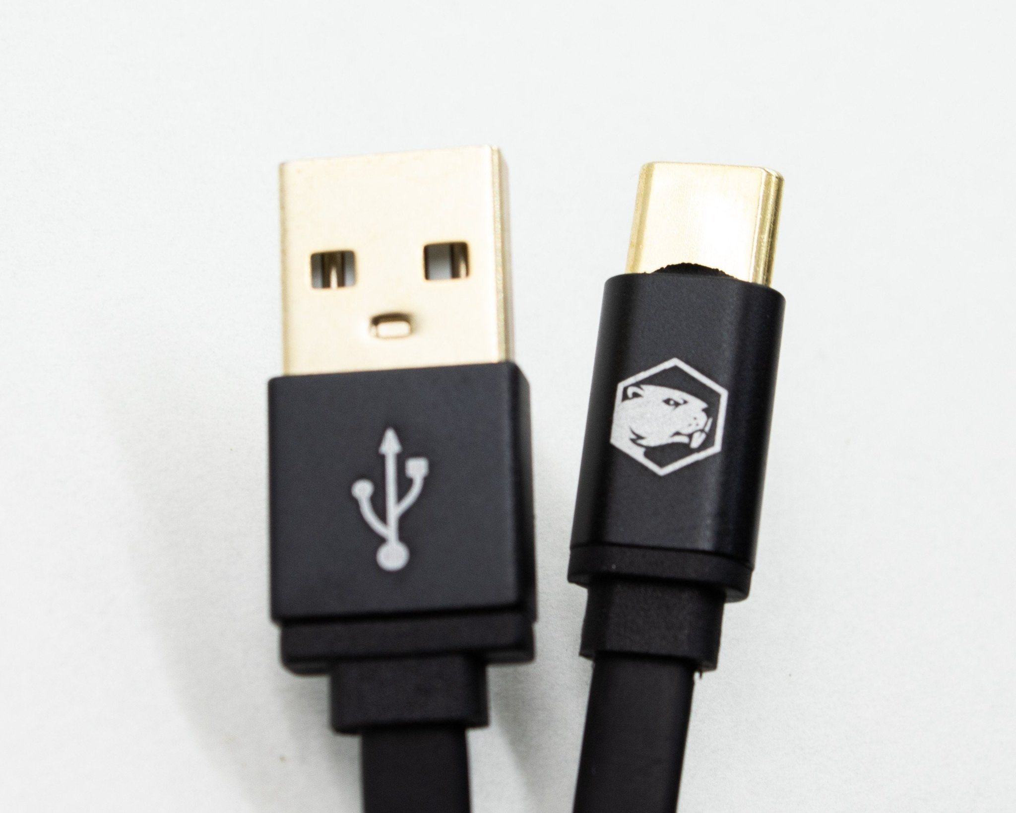 Type-C USB 2.0 Cable - 10ft - Battle Beaver Customs - Black 10ft Cable