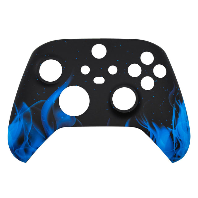 XSX Soft Touch Hydrodip Faceplate - Battle Beaver Customs - SFT Blue Flames (1)