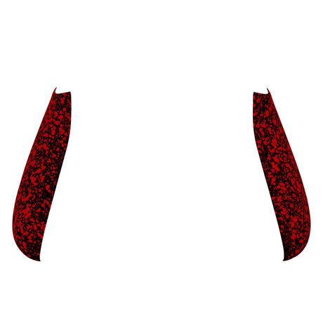 XSX Textured Side Caps - Battle Beaver Customs - Textured Red/Black