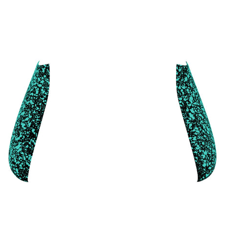 XSX Textured Side Caps - Battle Beaver Customs - Textured Teal/Black